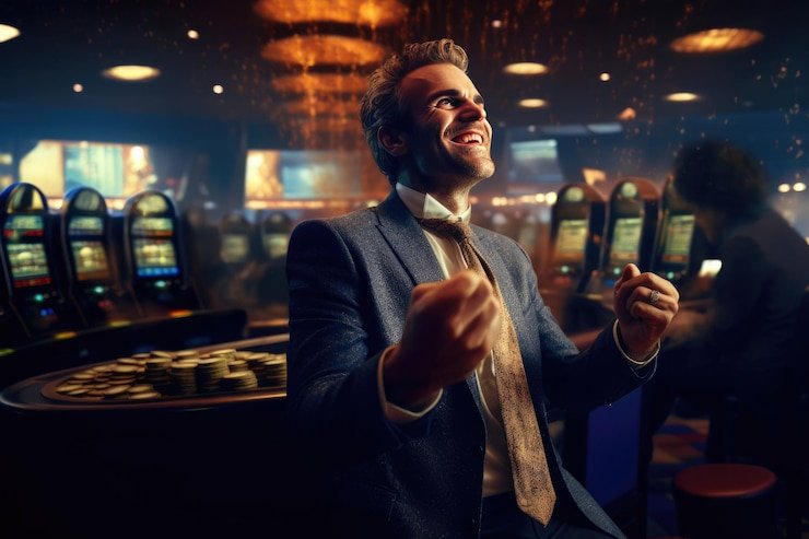 Layar permainan Fortune Ox dengan lima gulungan dan simbol-simbol oriental